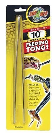 Zoo Med Feeding Tongs Stainless Steel 10"